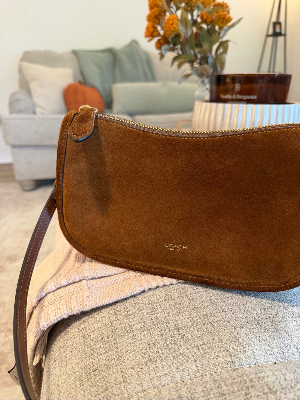 Coach Waverly bag - warm brown suede - loved for one month! - Picture 3 of 12